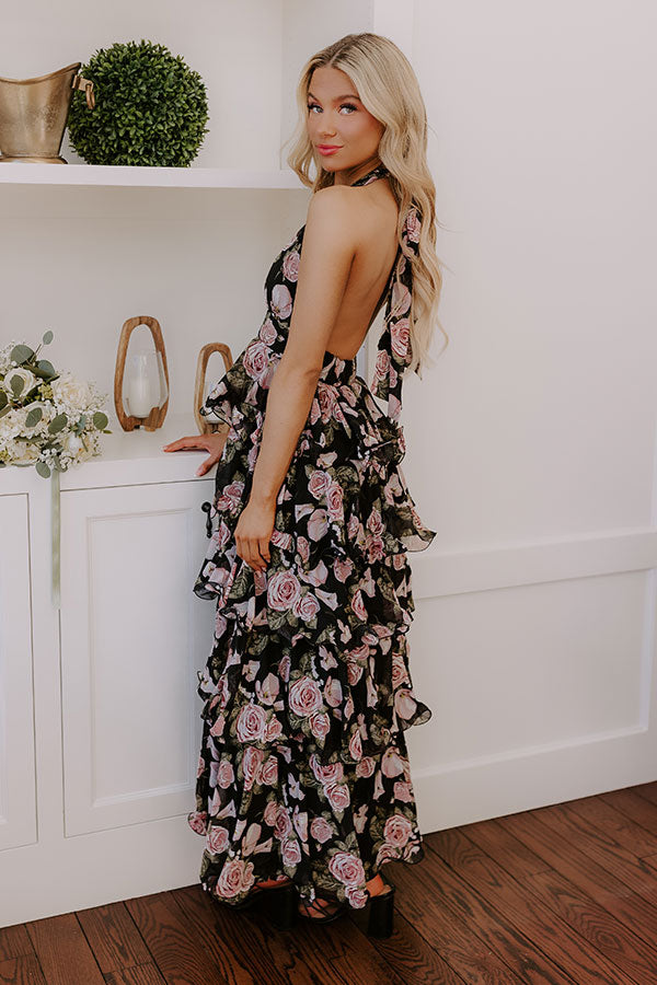 Ultimate Botanical Bliss Tiered Maxi Dress