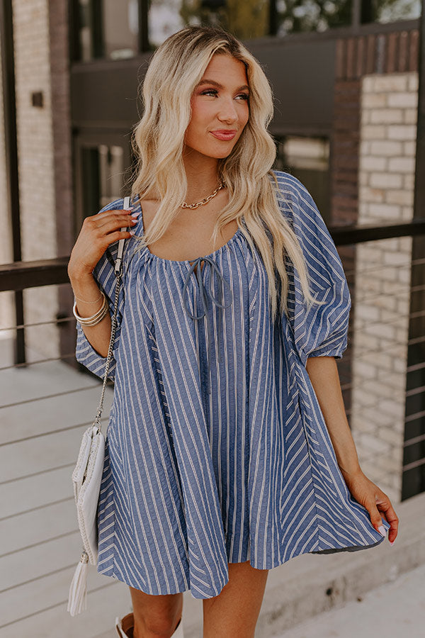 Premium Coastal Chic Striped Romper