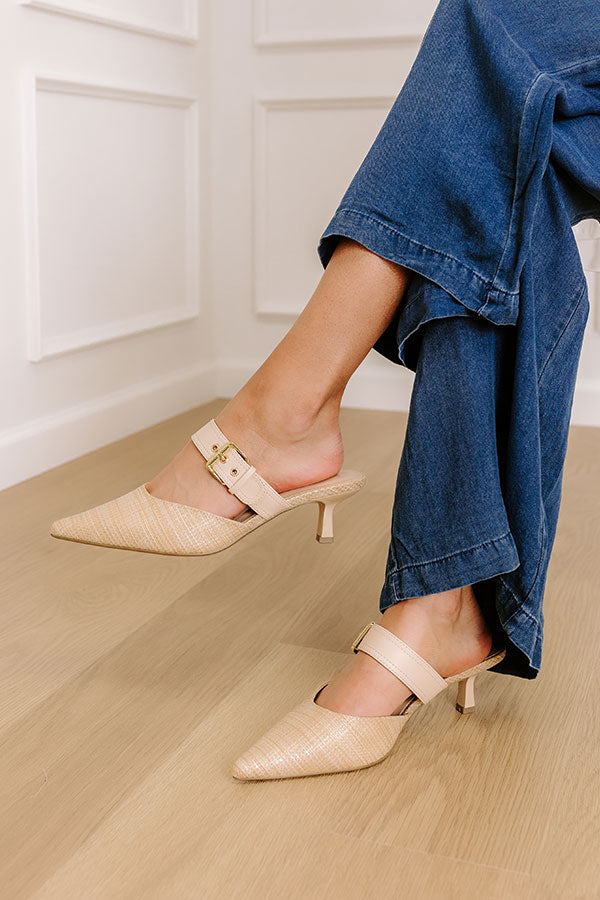 The Gianna Premium Raffia Woven Heel