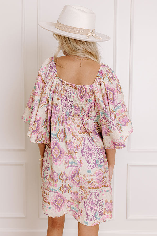 Ultimate Wisteria Wonder Mini Dress - Flowy Violet Style