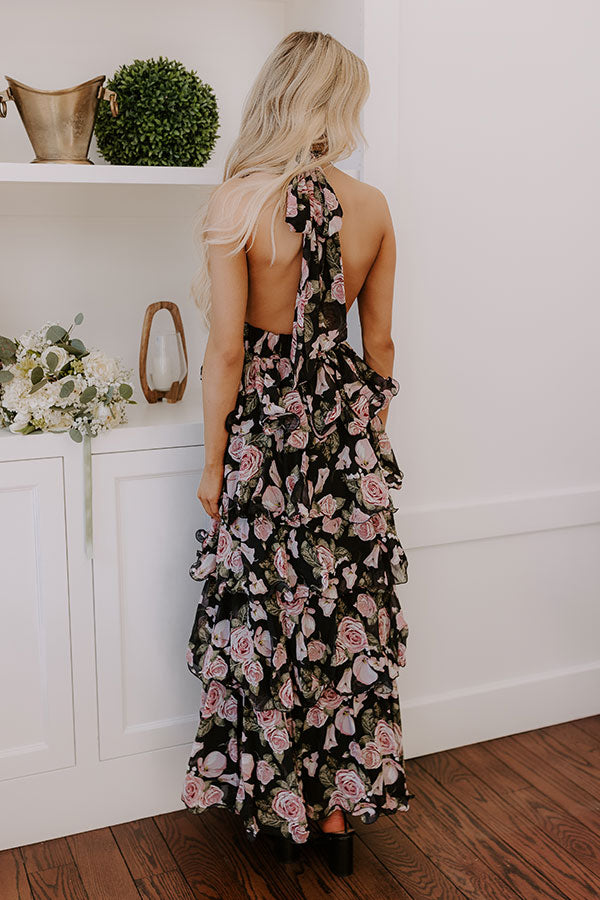 Ultimate Botanical Bliss Tiered Maxi Dress