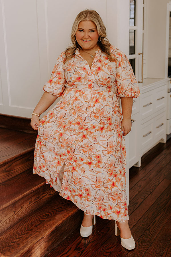 Ultimate Bellini's Floral Midi Dress – Curves Edition