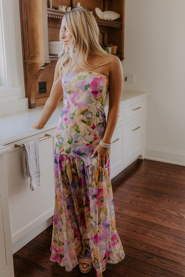 Ultimate Sunkissed Moment Floral Maxi Dress - Primrose Yellow