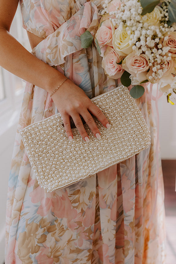 Premium Pearl Embellished Evening Clutch