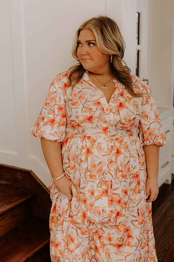 Ultimate Bellini's Floral Midi Dress – Curves Edition