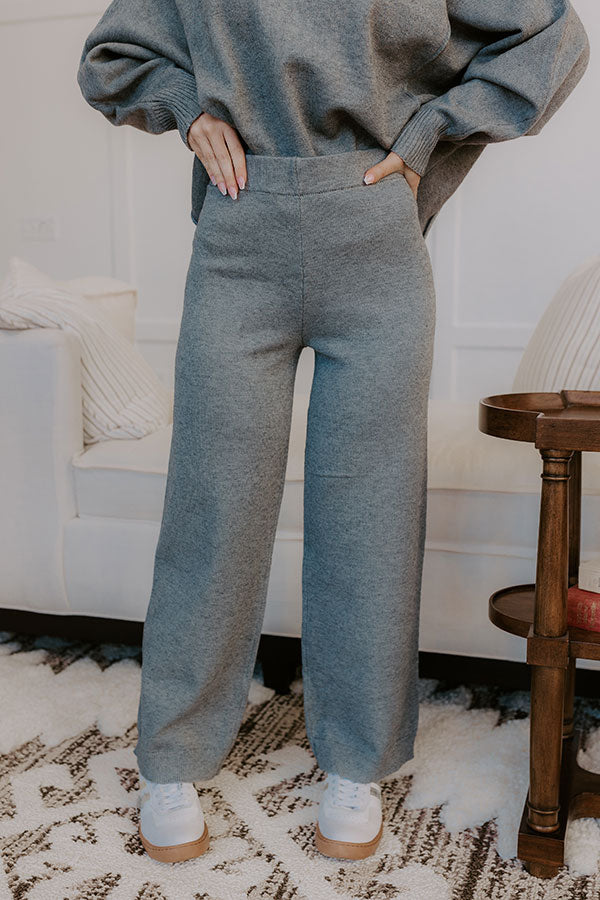 Ultimate Casual Cues High Waist Knit Pants