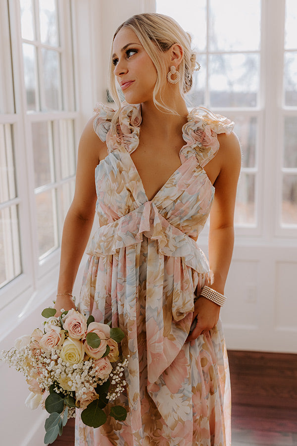 Premium Dreamy Haze Floral Maxi Dress - Ultimate Summer Style