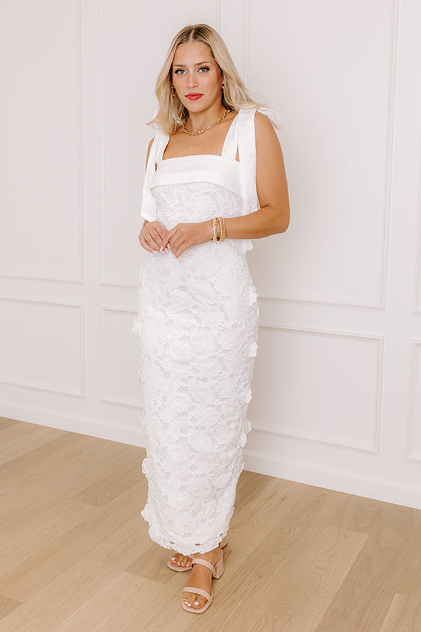 Premium Timeless Romance Embroidered Midi Dress