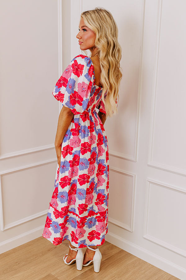 Premium Wildflower Dreams Midi Dress