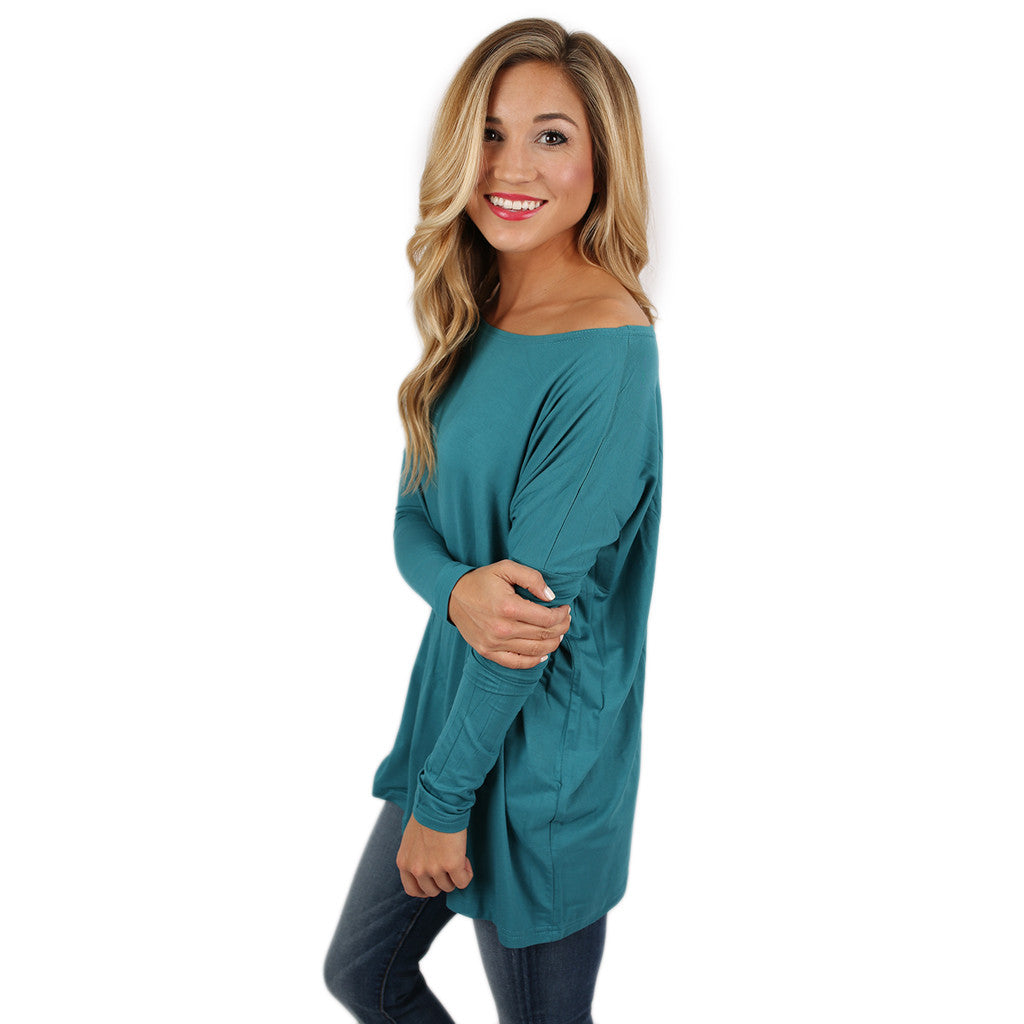 Premium PIKO Tee in Teal - Ultimate Comfort & Style