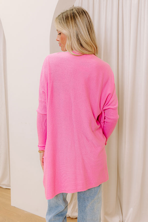 Ultimate Cozy Sweater Top - Bubblegum Pink