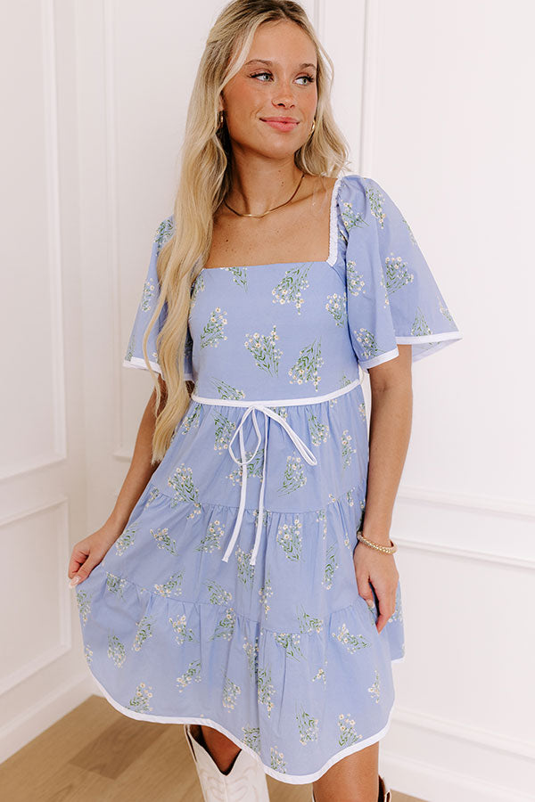 Premium Meadow Muse Floral Mini Dress - Ultimate Summer Style