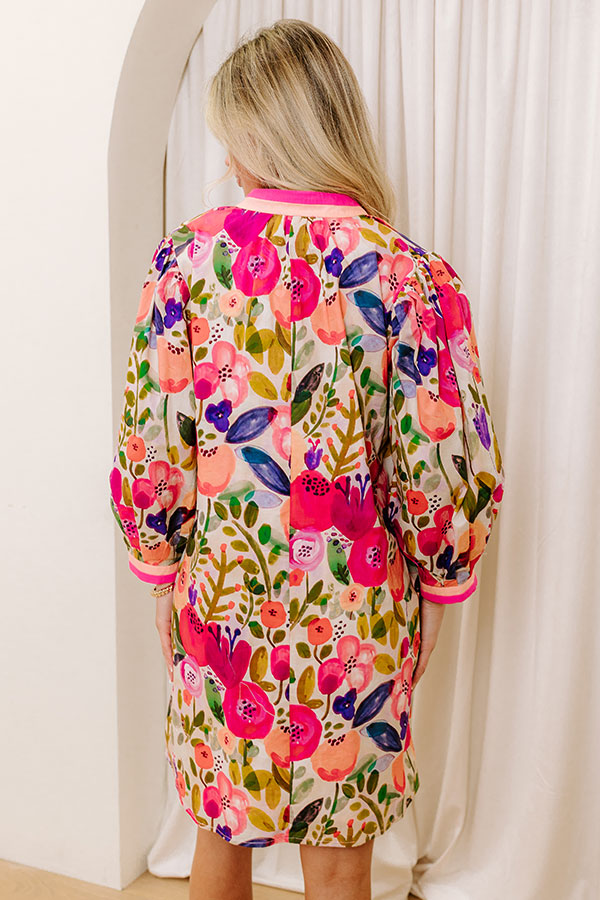 Premium Floral Mini Dress - Life In Full Bloom