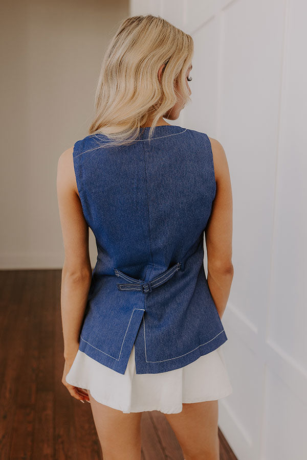 Ultimate Rodeo Drive Denim Vest - Effortless Style Upgrade