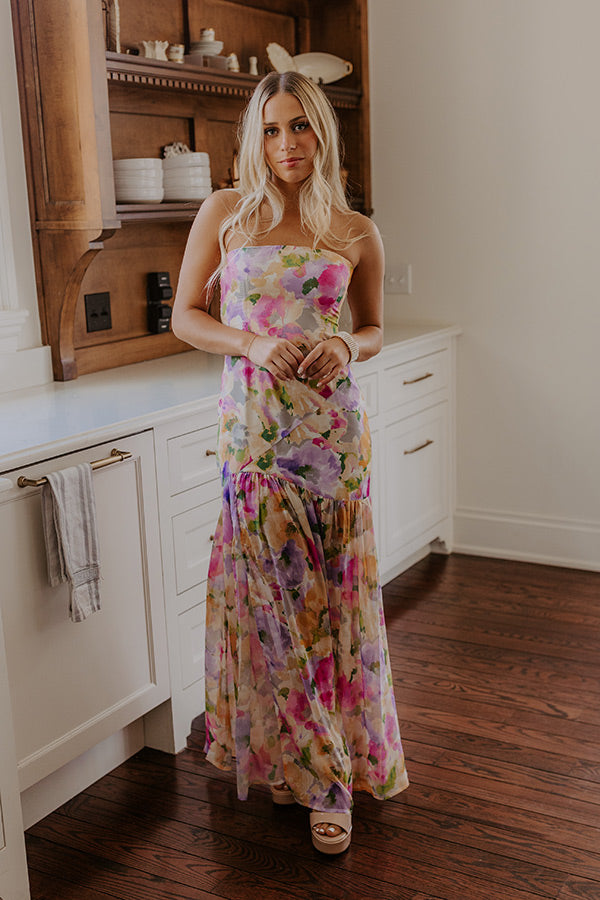 Ultimate Sunkissed Moment Floral Maxi Dress - Primrose Yellow