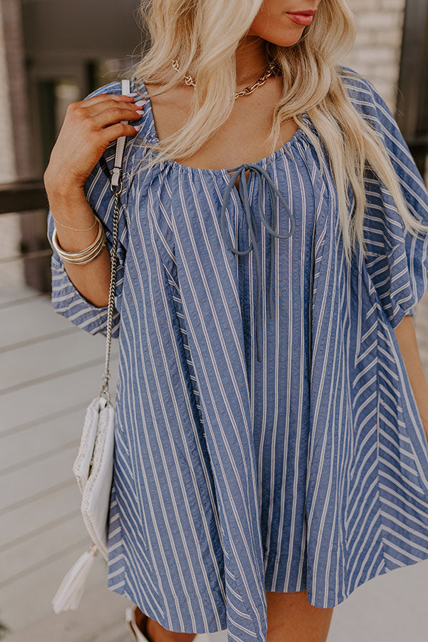 Premium Coastal Chic Striped Romper