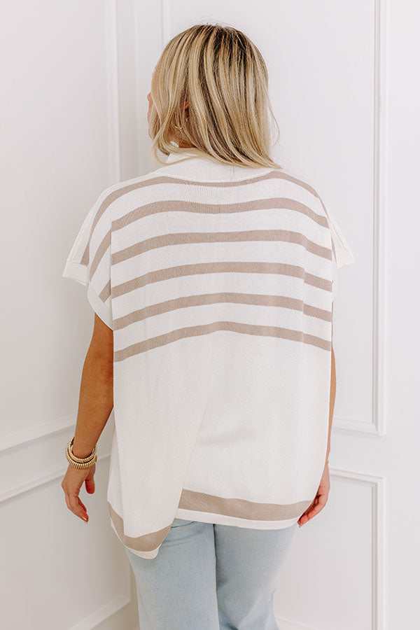 Premium Chic Striped Knit Top