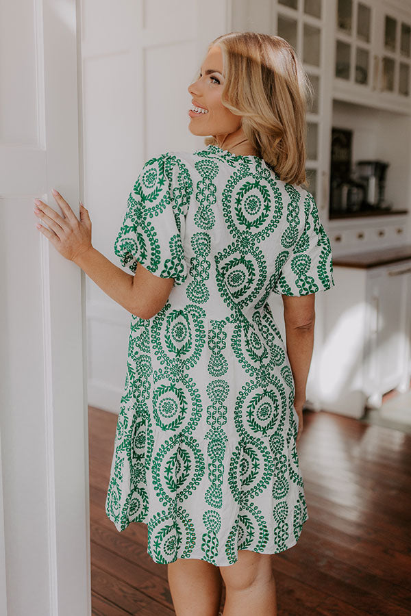 Premium Green Eyelet Mini Dress - Ultimate Summer Style