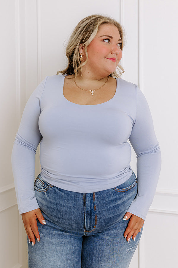 Premium Sky Blue Chic Top - Ultimate Style Upgrade