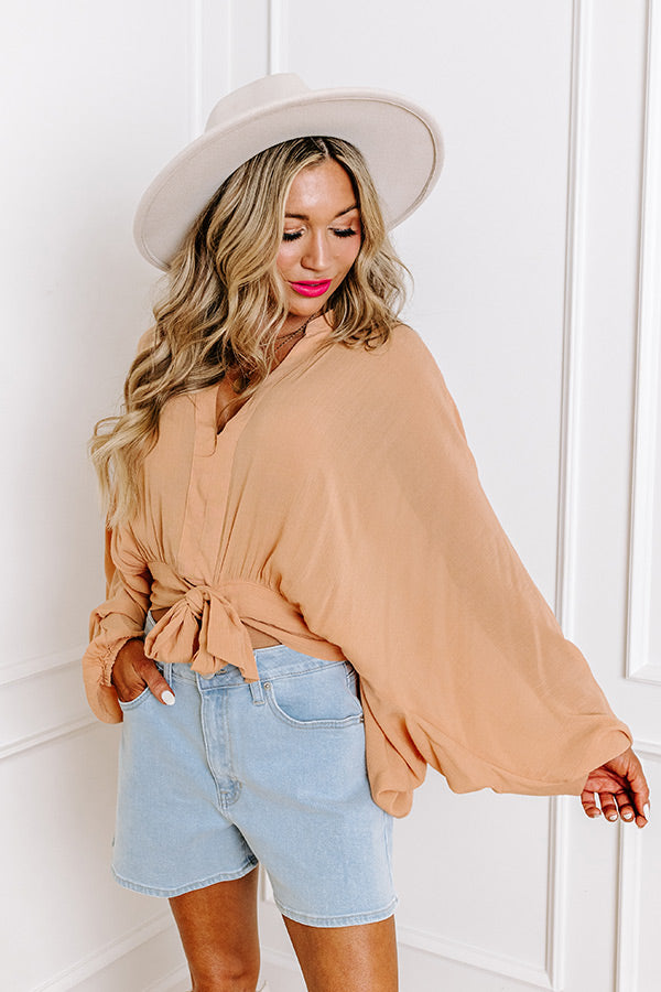 Premium Tan Getaway Top - Ultimate Casual Chic