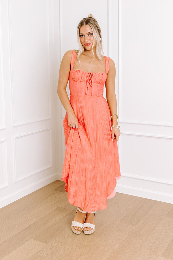 Ultimate Sorbet & Sunshine Midi Dress