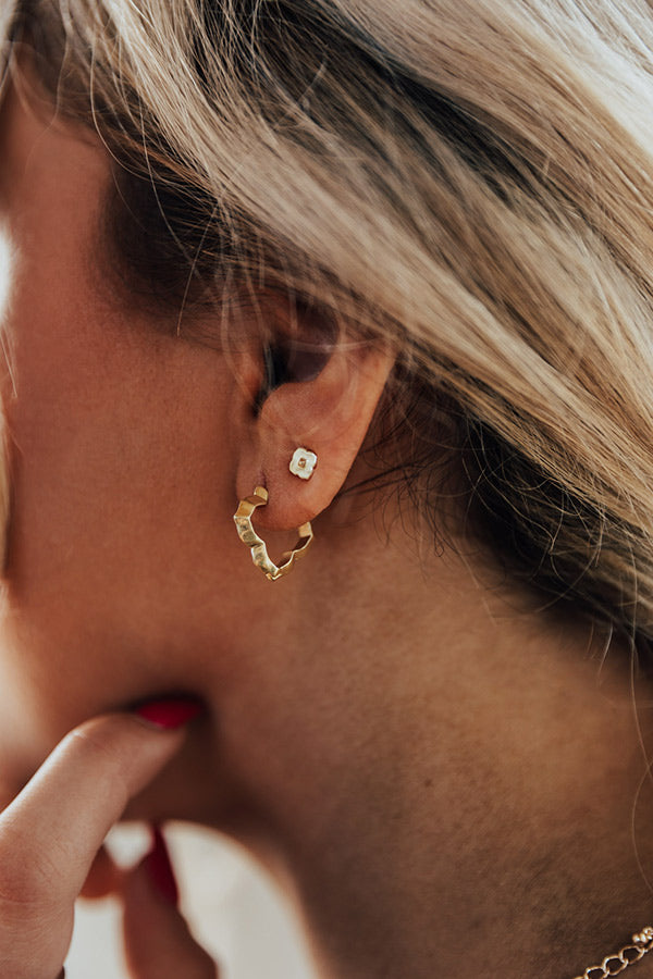 Premium Kendra Scott Abbie Stud & Huggie Earrings Set in Gold - Ultimate Anniversary Edition