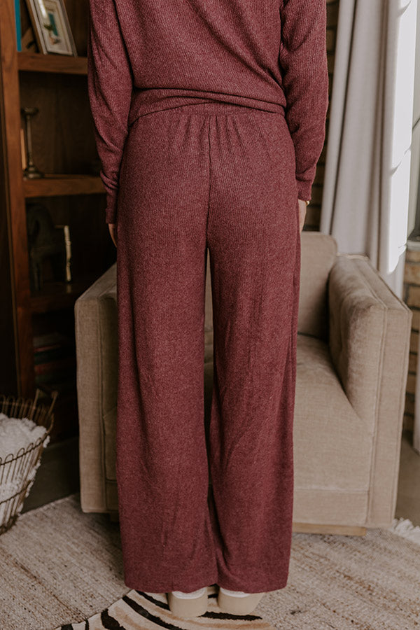 Ultimate Comfort High Waist Ribbed Lounge Pants