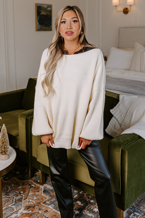 Premium Cream Knit Sweater - Ultimate Comfort & Style