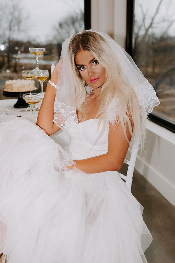 Premium Heart First Lace Veil - Bridal Elegance Redefined