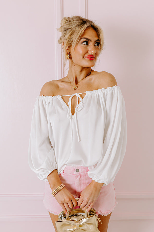 Premium White Boss Shift Top - Ultimate Chic Style