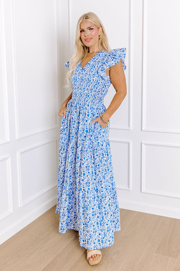 Ultimate Southern Elegance Smocked Midi Dress