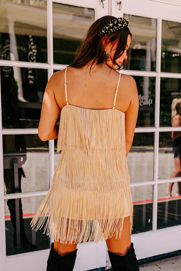 Ultimate Fringe Glam Mini Dress - Winning Attitude Collection