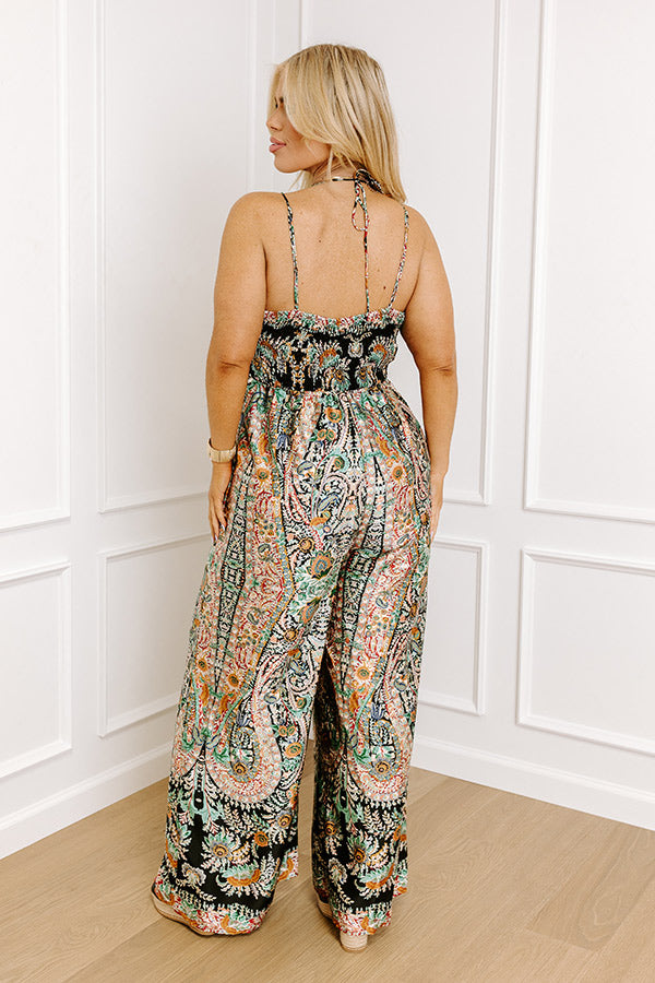 Premium Black Curves Paisley Jumpsuit - Ultimate Style Upgrade