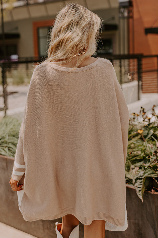 Premium Oversized Sweater in Iced Latte - Ultimate Cozy Chic