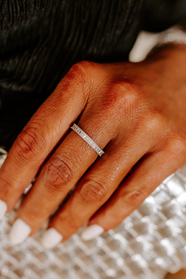 Premium City Lights & Sights Silver Cubic Zirconia Ring