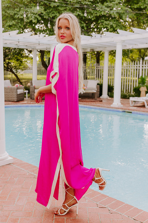 Ultimate Elegance: Orchid Uptown Caftan Maxi Dress