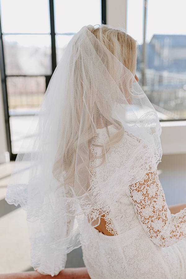 Premium Heart First Lace Veil - Bridal Elegance Redefined