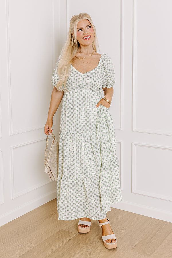 Premium Countryside Charm Floral Maxi Dress - Ultimate Comfort & Style