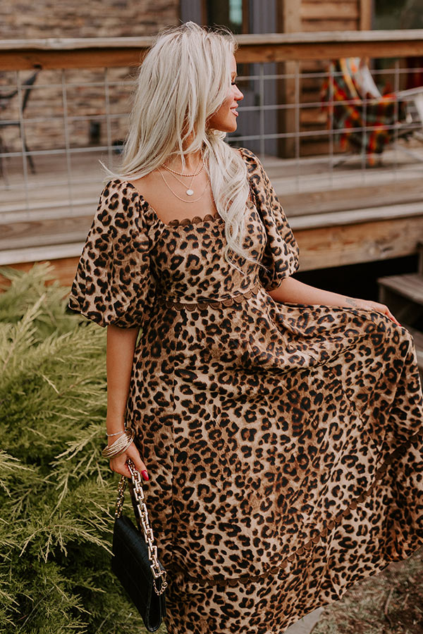 Ultimate Leopard Print Midi Dress