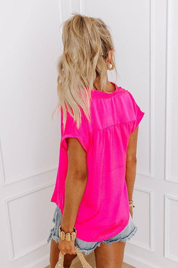 Ultimate Social Moment Shift Top - Hot Pink