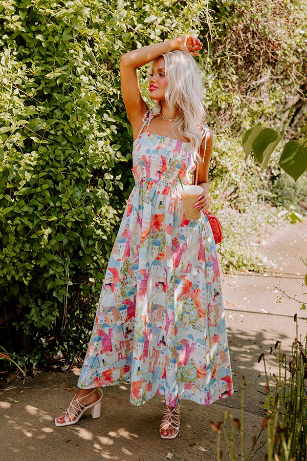 Premium Shine The Light Smocked Midi Dress