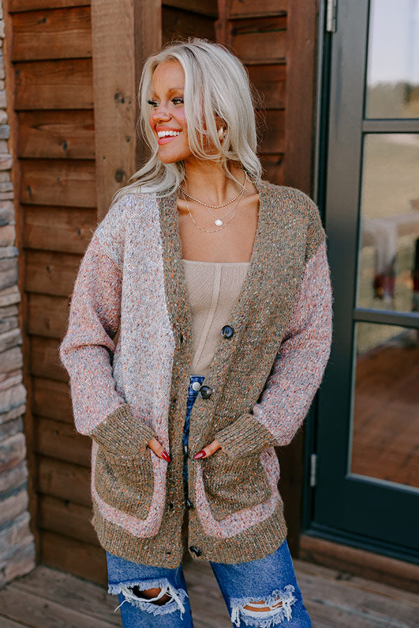 Ultimate Cabin Comfort Color Block Cardigan