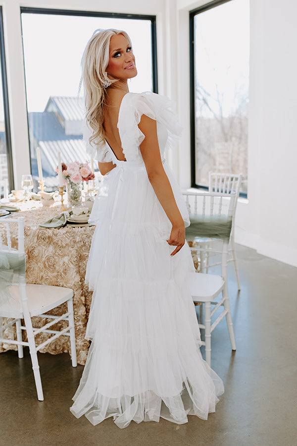 Ultimate Wedding Bells Tulle Maxi Dress - Elegant & Flowy