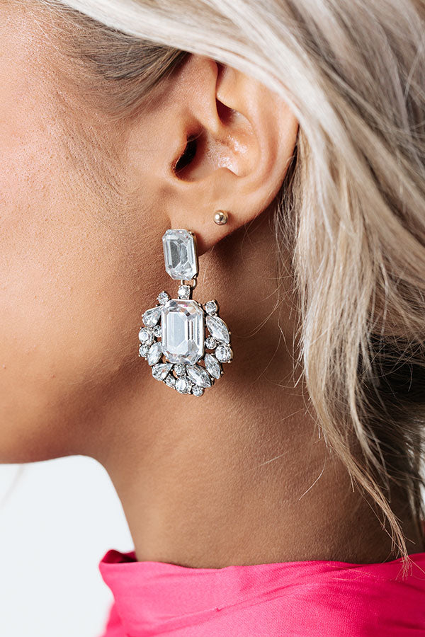 Premium Act Out Of Love Silver Dangle Earrings