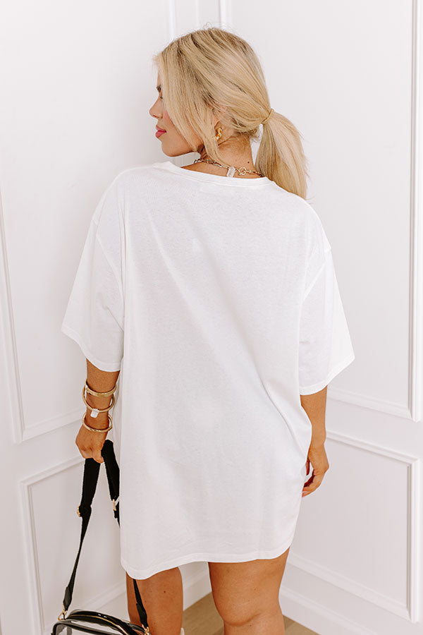 Ultimate Game Day Glam: Sequin Touchdown Oversized Tee