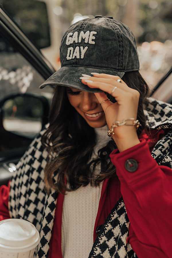 Ultimate Game Day Vintage Baseball Cap - Premium Black