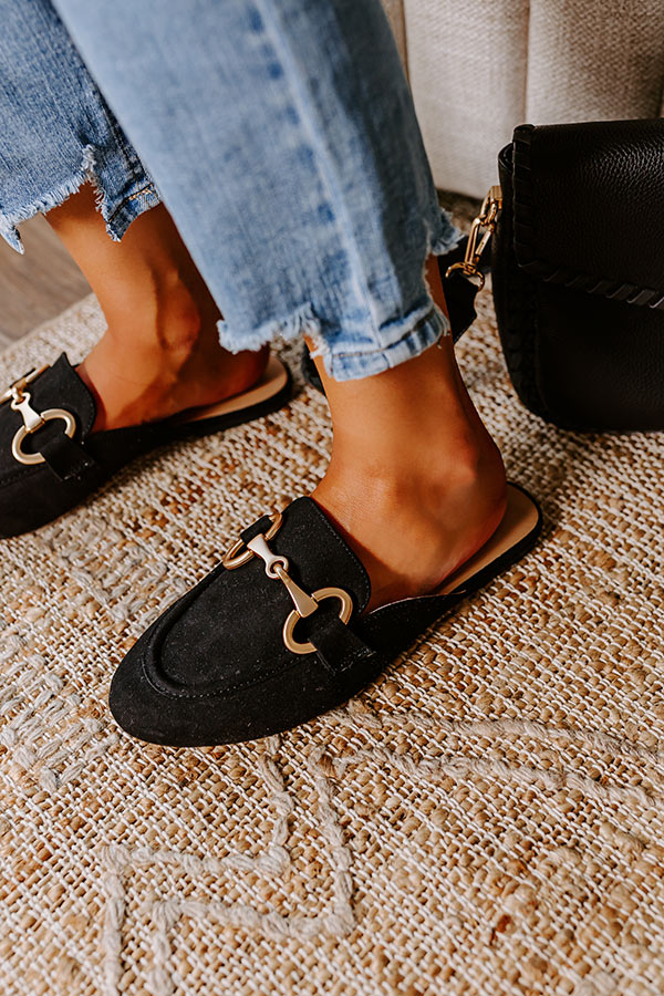 Premium Elle Faux Suede Mule Loafer - Ultimate Comfort & Style