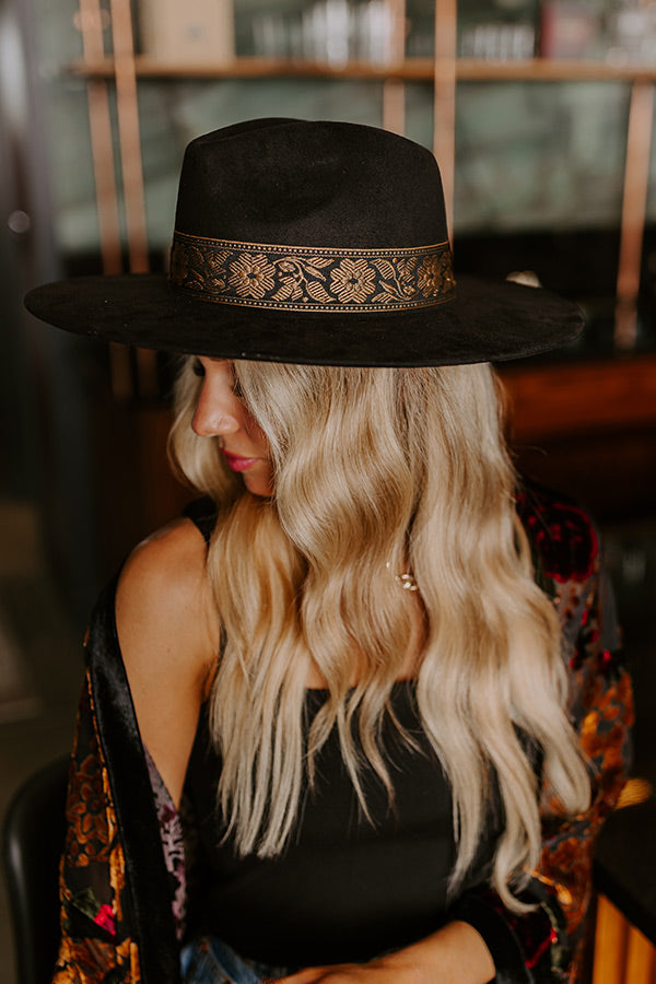 Premium Black Faux Suede Fedora - Ultimate Style Upgrade