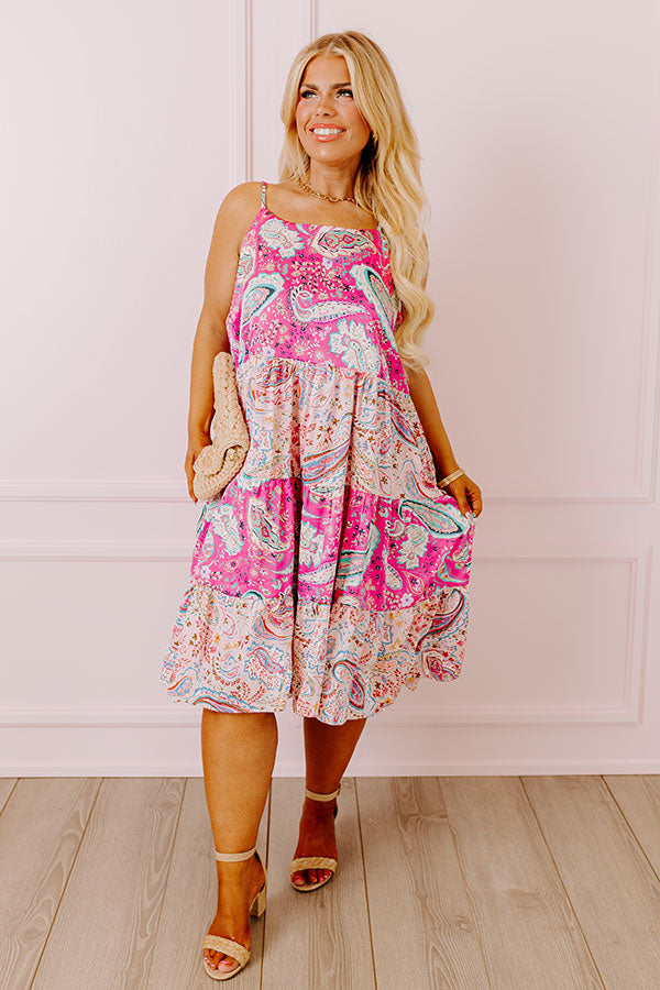 Ultimate Sassy Paisley Midi Dress