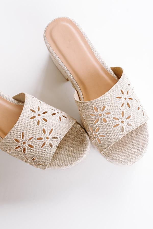 Premium Lizzy Linen Block Heel in Oatmeal - Ultimate Comfort & Style